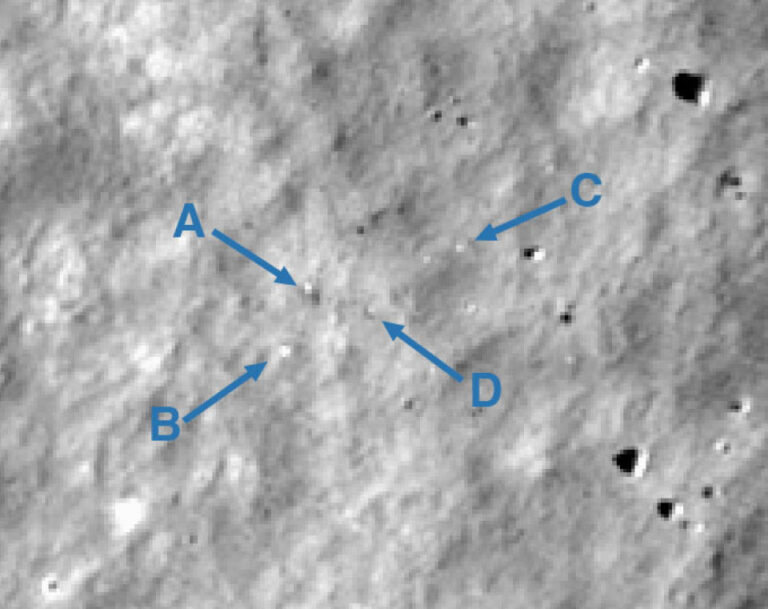 La NASA dévoile des photos lunaires de possibles débris d&rsquo;un atterrisseur japonais en panne
