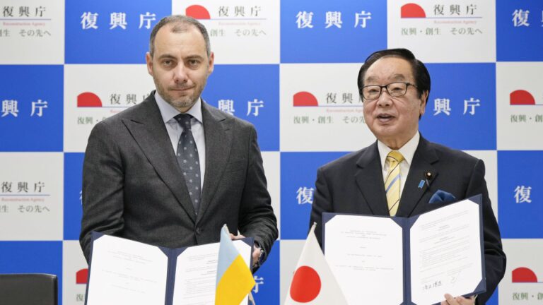 Le Japon accepte de mettre en place un système de liaison pour la reconstruction avec l&rsquo;Ukraine