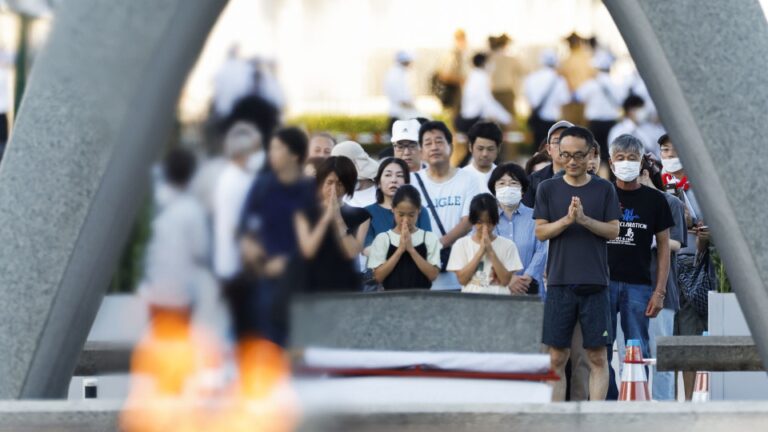 Hiroshima marque le 78e anniversaire du bombardement atomique.  après avoir accueilli le sommet du G-7