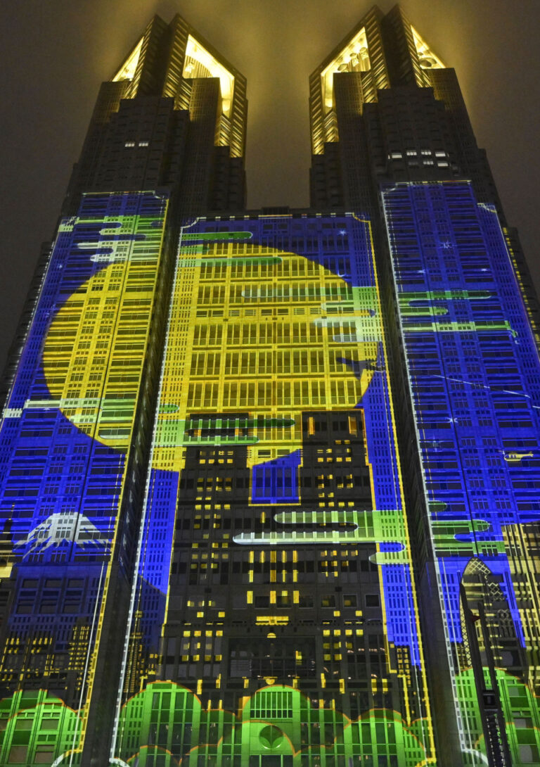 La cartographie par projection au siège du gouvernement de Tokyo reconnue comme la plus grande du monde