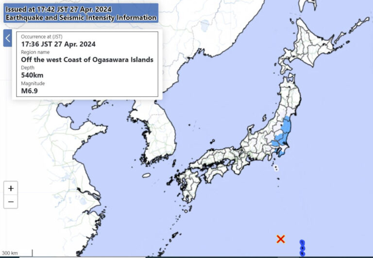 Un séisme M6.9 frappe le sud de Tokyo, pas de menace de tsunami