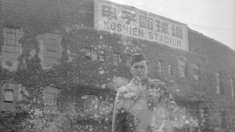 Des photos inconnues du stade Koshien du Japon sous occupation du GHQ trouvées