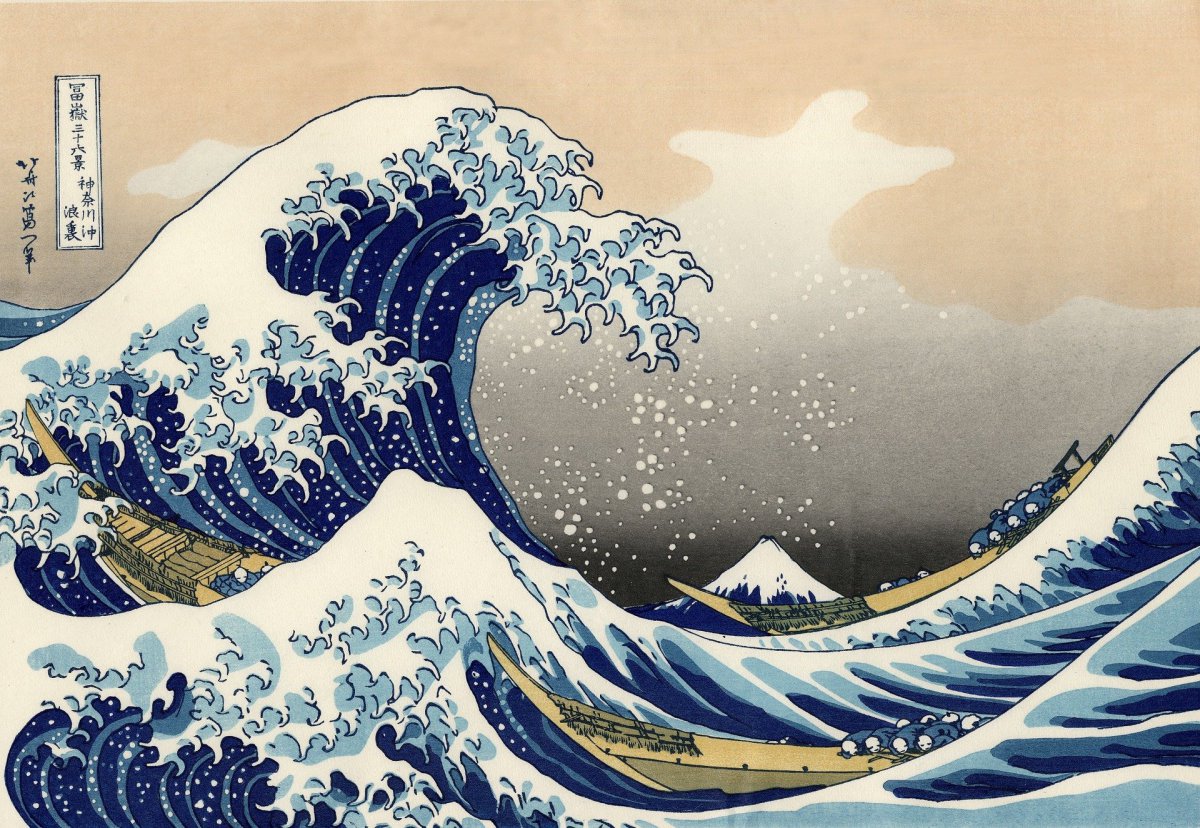 La grande vague de Kanagawa Hokusai