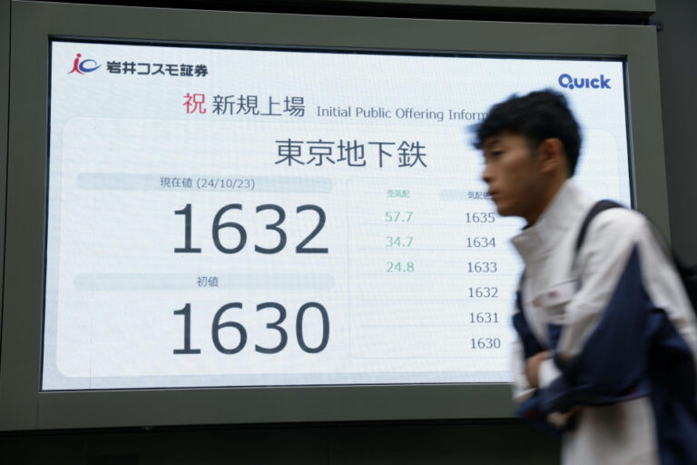 Tokyo Metro fait des débuts remarqués lors de la plus grande introduction en bourse au Japon depuis 6 ans