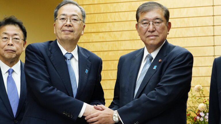 Le ministre du Territoire, Tetsuo Saito, prend la tête du partenaire de la coalition japonaise Komeito