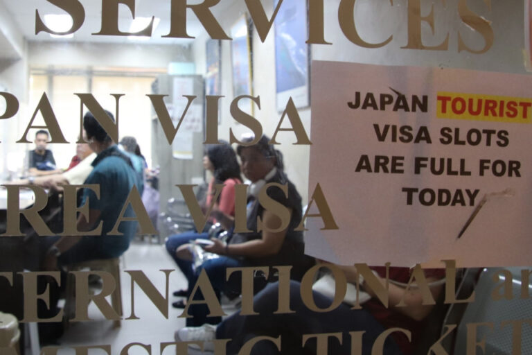 Le Japon limite les créneaux de visa pour les Philippins à mesure que les chiffres touristiques augmentent