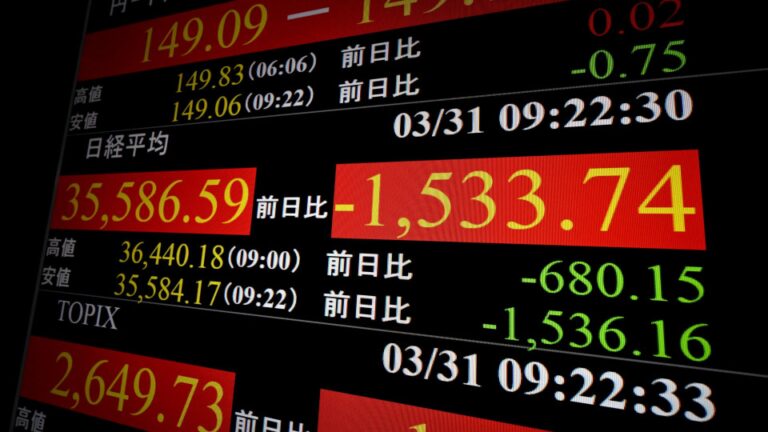 Les actions de Tokyo tombent le matin sur les préoccupations tarifaires américaines