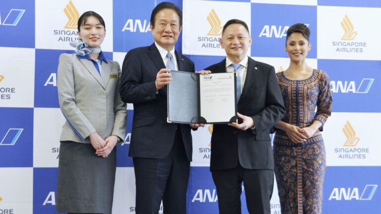 ANA, Singapore Airlines Eye Joint Fares pour les vols Japan-Singapore