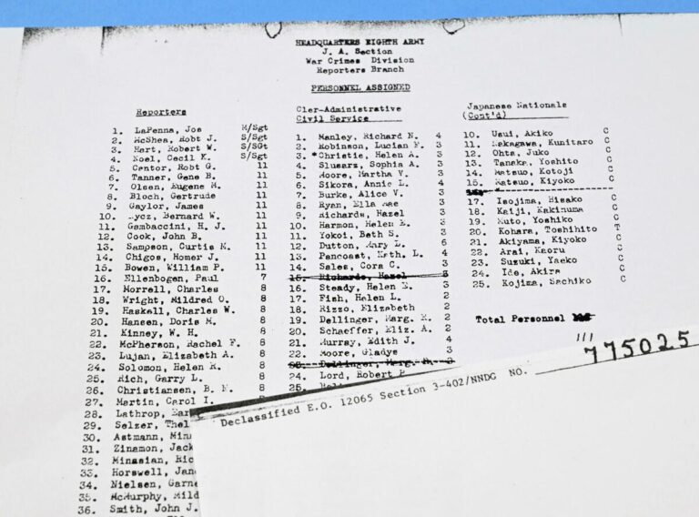 Le rapport américain révèle le rôle du Japon dans les procès pour les crimes de guerre de Yokohama pour la 1ère fois