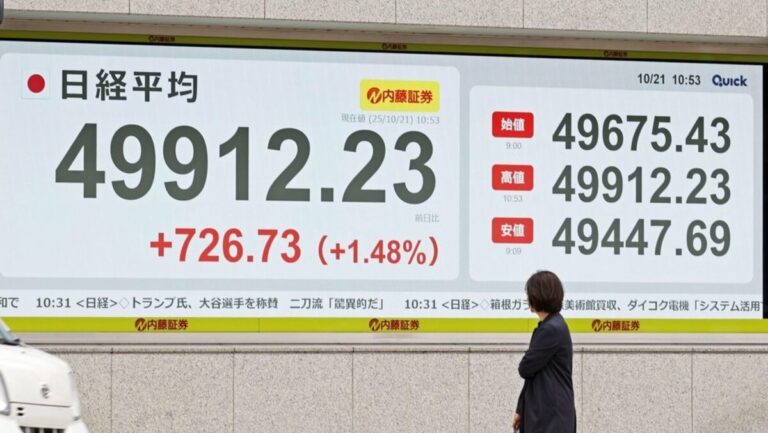 L'indice Nikkei approche les 50 000 ce matin alors que Takaichi s'apprête à devenir Premier ministre du Japon