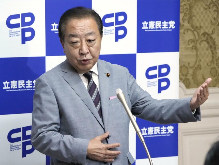Le chef du principal parti d'opposition japonais se dit prêt à s'unir lors du vote du Premier ministre
