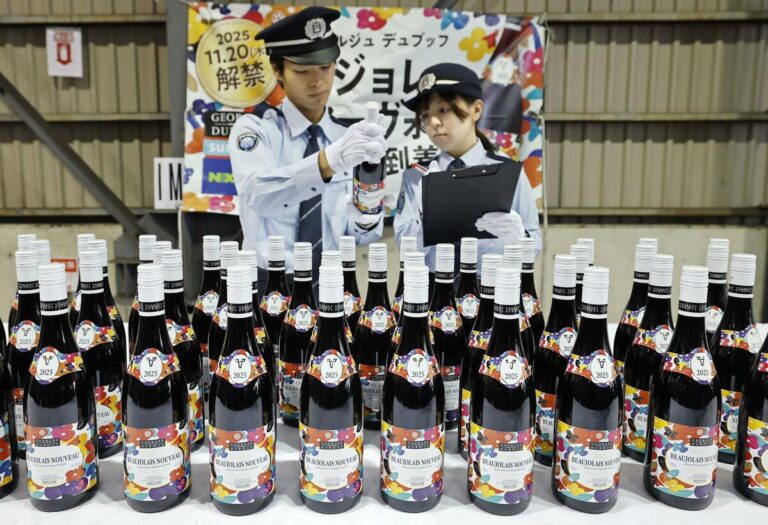 Le vin Beaujolais Nouveau arrive au Japon pour une sortie en novembre