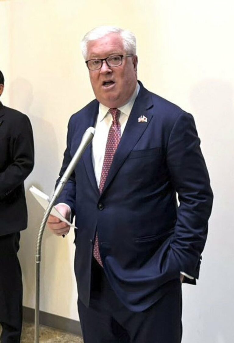L'ambassadeur américain au Japon dénonce la réponse chinoise aux propos de Takaichi