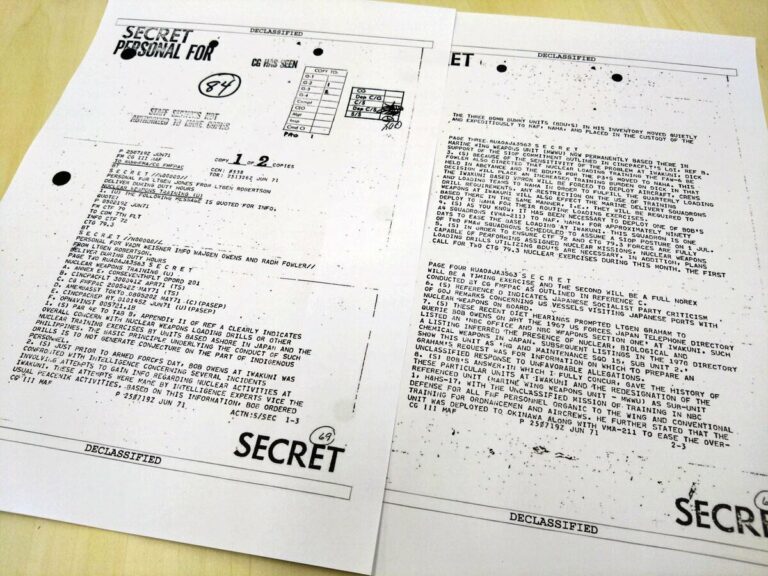Les troupes américaines ont secrètement déplacé de fausses bombes nucléaires à Okinawa en 1971 (archives)