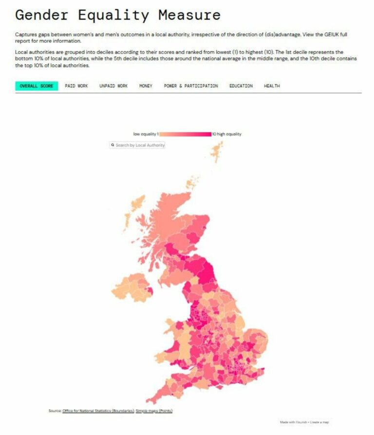 La Grande-Bretagne et le Japon s'efforcent de visualiser les écarts entre les sexes au niveau local