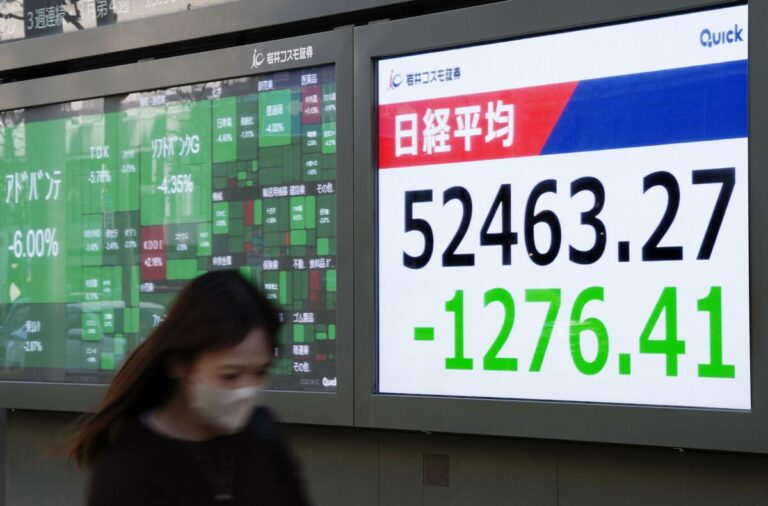 Les actions de Tokyo chutent alors que le discours de Trump ravive les inquiétudes sur la guerre en Iran