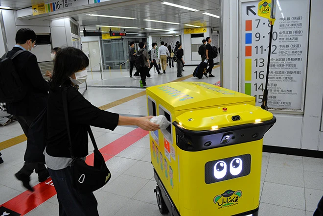 Des poubelles robotisées parcourent la gare la plus fréquentée du monde 1 Photo/Illutration